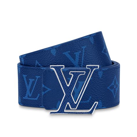 cintura louis vuitton reversibile blu